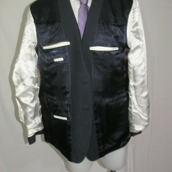 Gant Flannel Weight Recent Two Button Blazer 50R